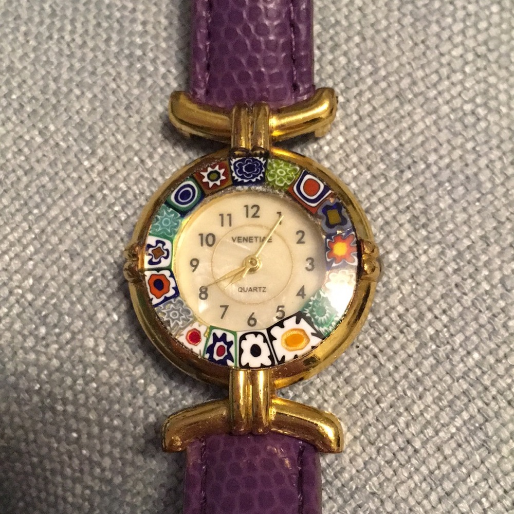 Murano glass watch